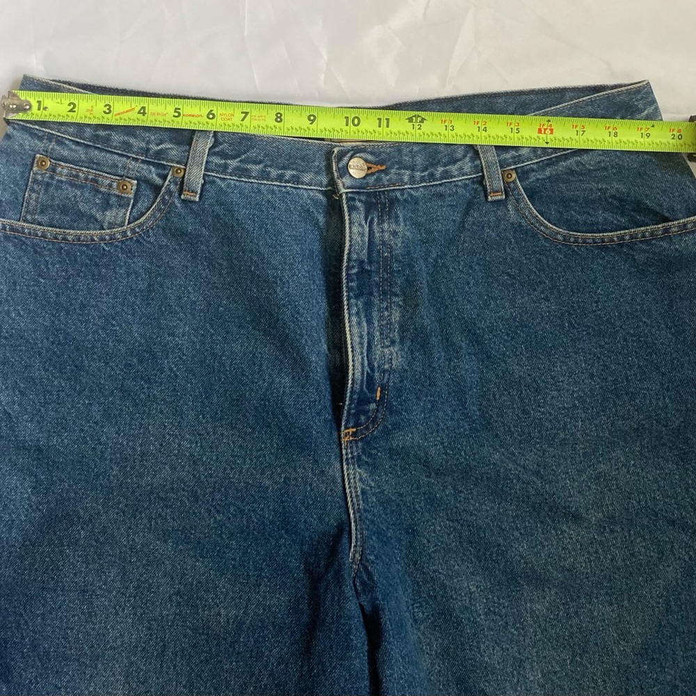 L.L.BEAN WOMEN’S FLANNEL LINED JEANS, VINTAGE. STRAIGHT LEG, SIZE 20 RELAXED FIT - Picture 10 of 14